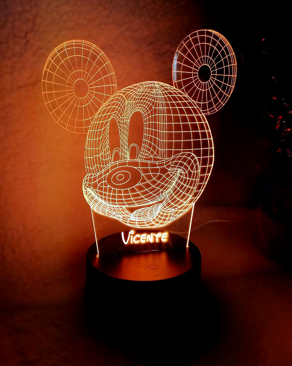 Miniatura: Candeeiro Acrílico Mickey