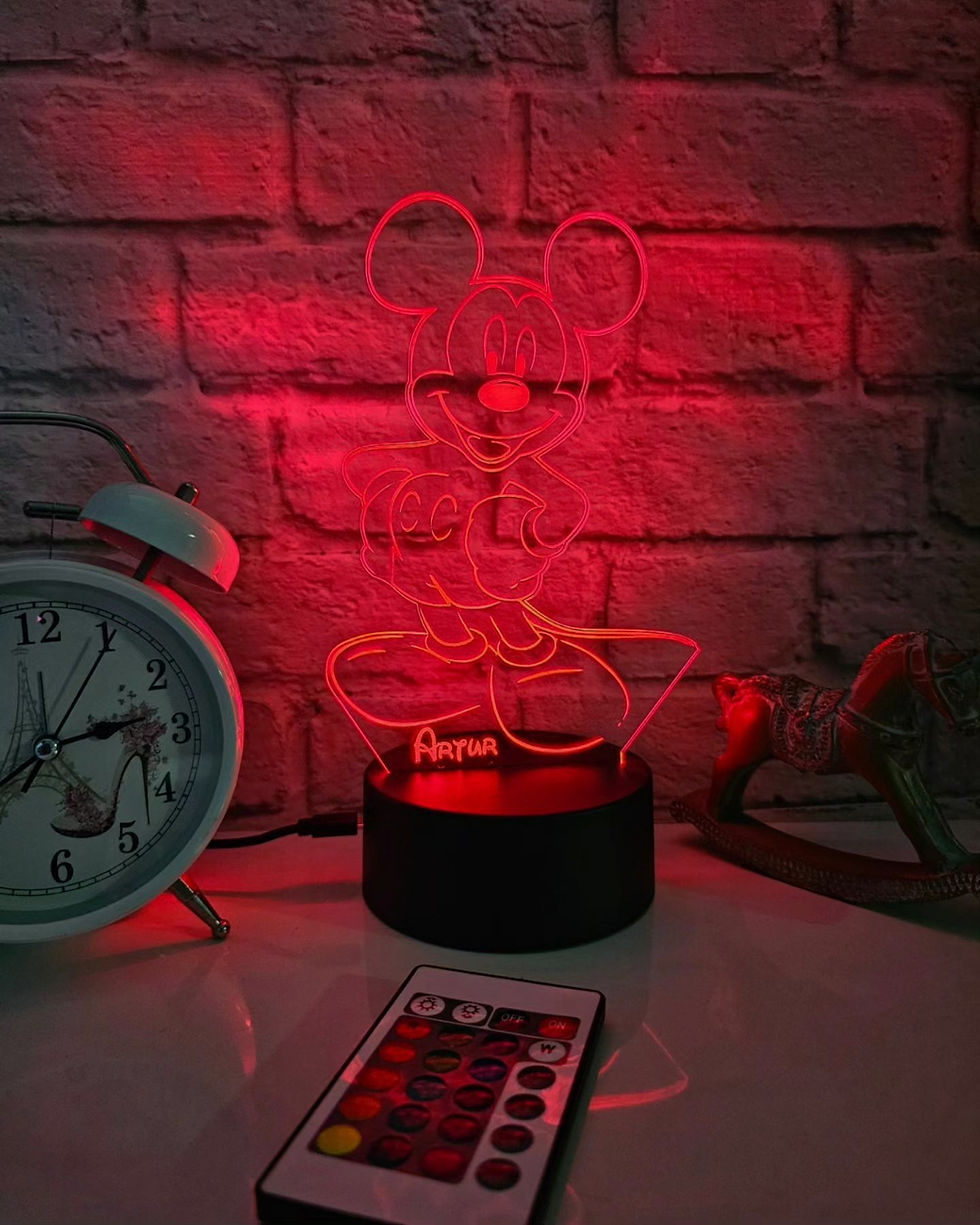 Miniatura: Candeeiro Acrílico Mickey