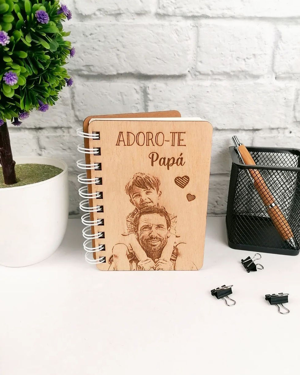 Miniatura: Bloco de notas com fotogravação