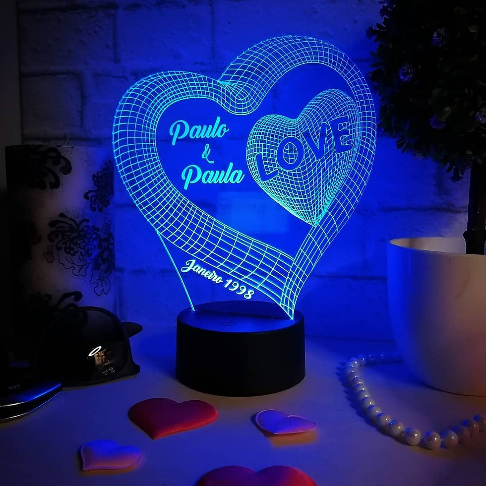 Miniatura: Led Coração 3D