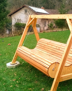 Massive Gartenbank, Schaukel, Individuell geplant,
