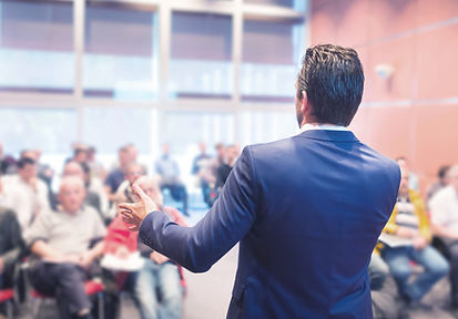 Speaker Addressing Audience