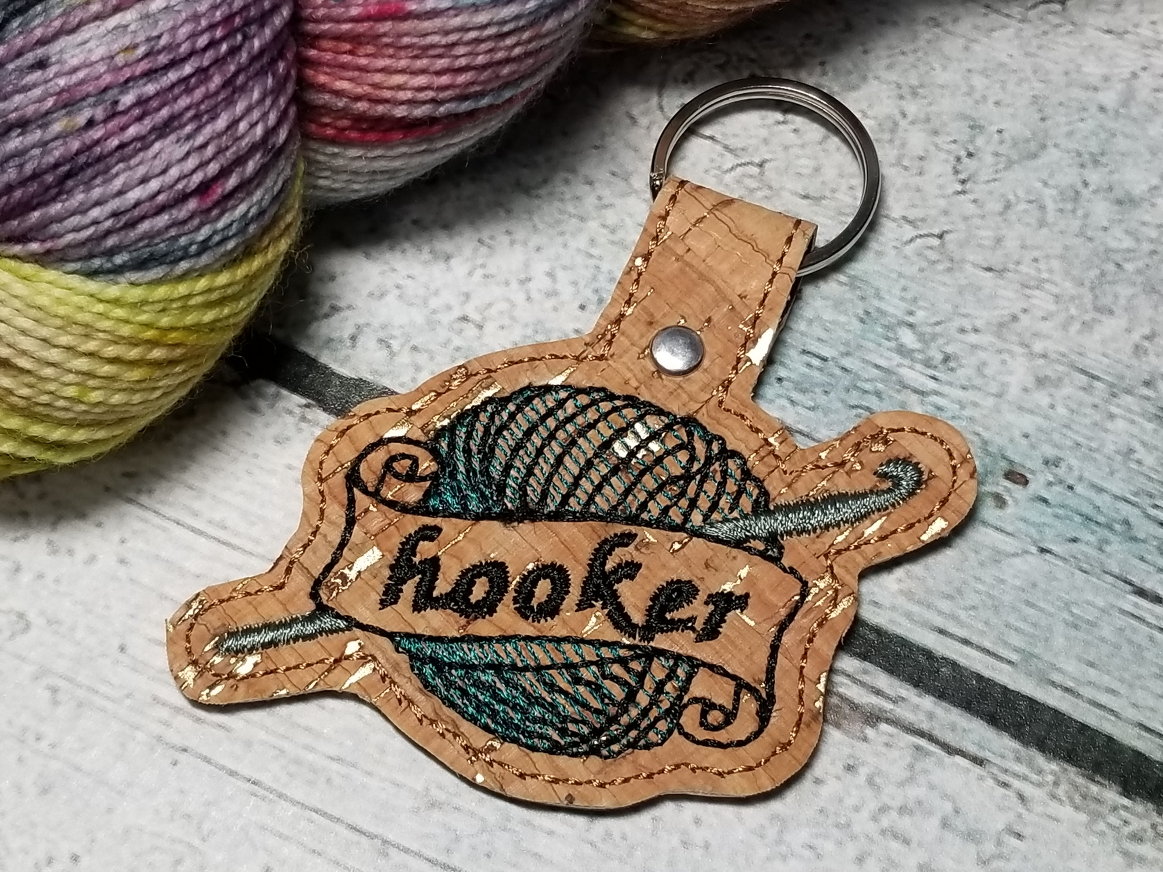 Yarn Ball Hooker Key Chain