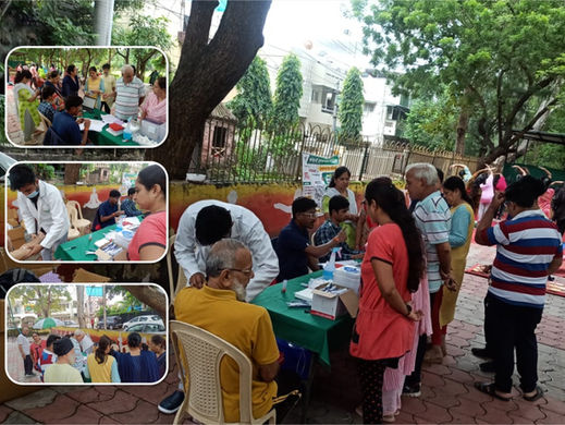 Health Camp near Tower Square, Indore