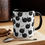 Thumbnail: Fuzzy Cat Flute Choir Ceramic Mug with Color Inside,  Musical Gift, 11oz