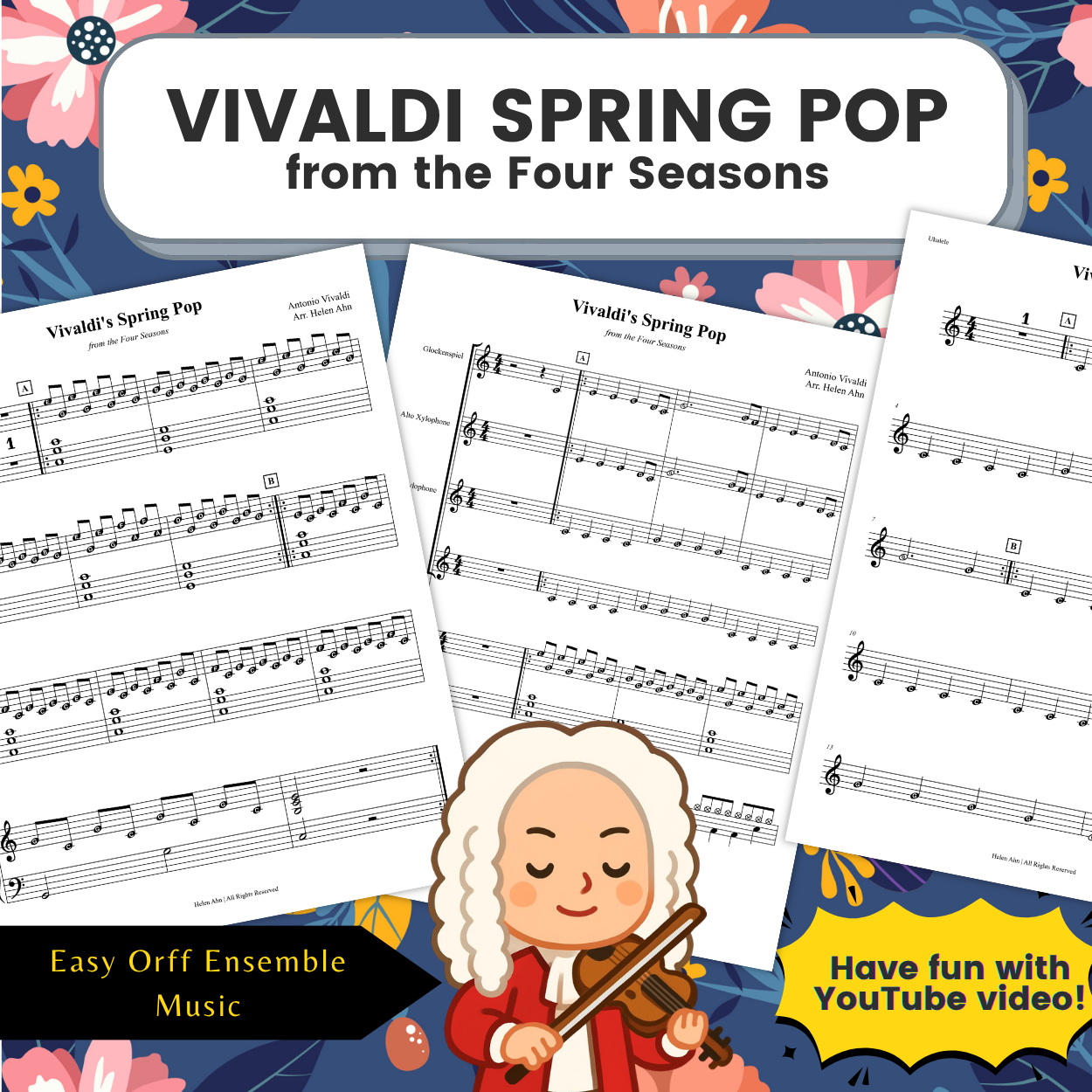 Kpop Style "Vivaldi Spring Pop" - Easy Orff Ensemble Arrangement