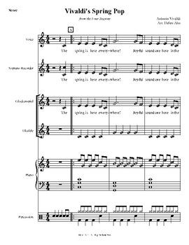 Thumbnail: Vivaldi's Spring With Lyrics for Vocals, Recorders, and Orff Ensemble