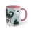 Thumbnail: Piano-saurus Musical Ceramic Mug with Color Inside,  Musical Gift, 11oz