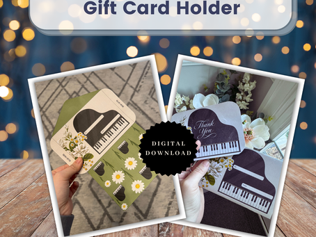 piano teacher gift music teacher gift printable printable gift card holder piano recital gift teacher appreciation gift music music themed gift card holder printable thank you card teacher piano gift idea music teacher appreciation printable recital gift for students