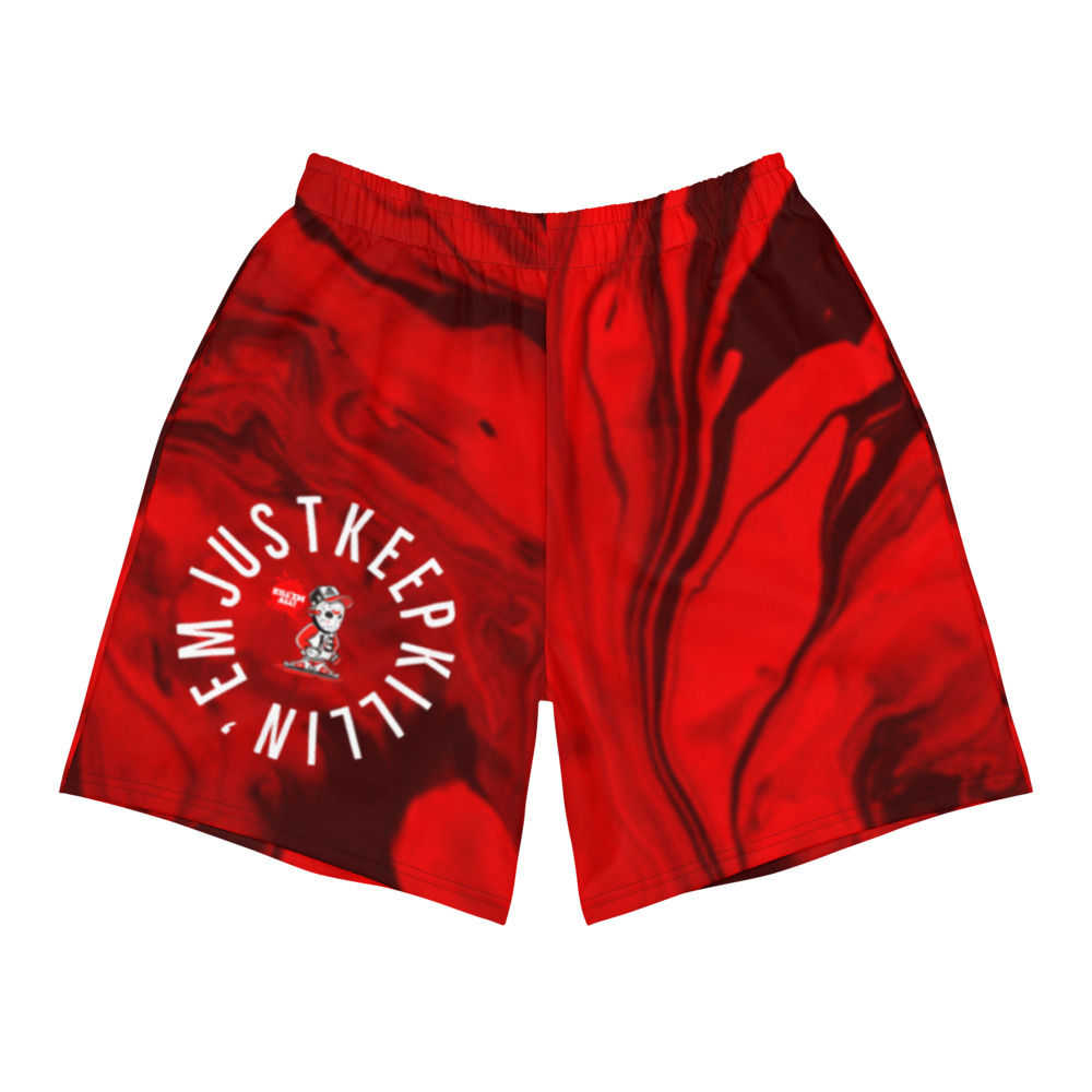 JUST KEEP KILLIN'EM Men's Athletic Long Shorts