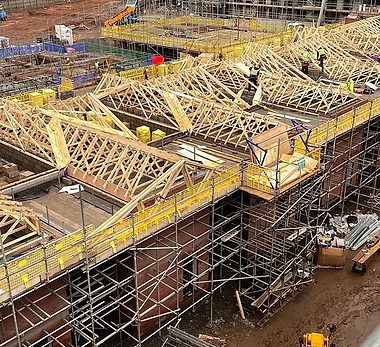Stephens and Giles Joists and cut rafters work.