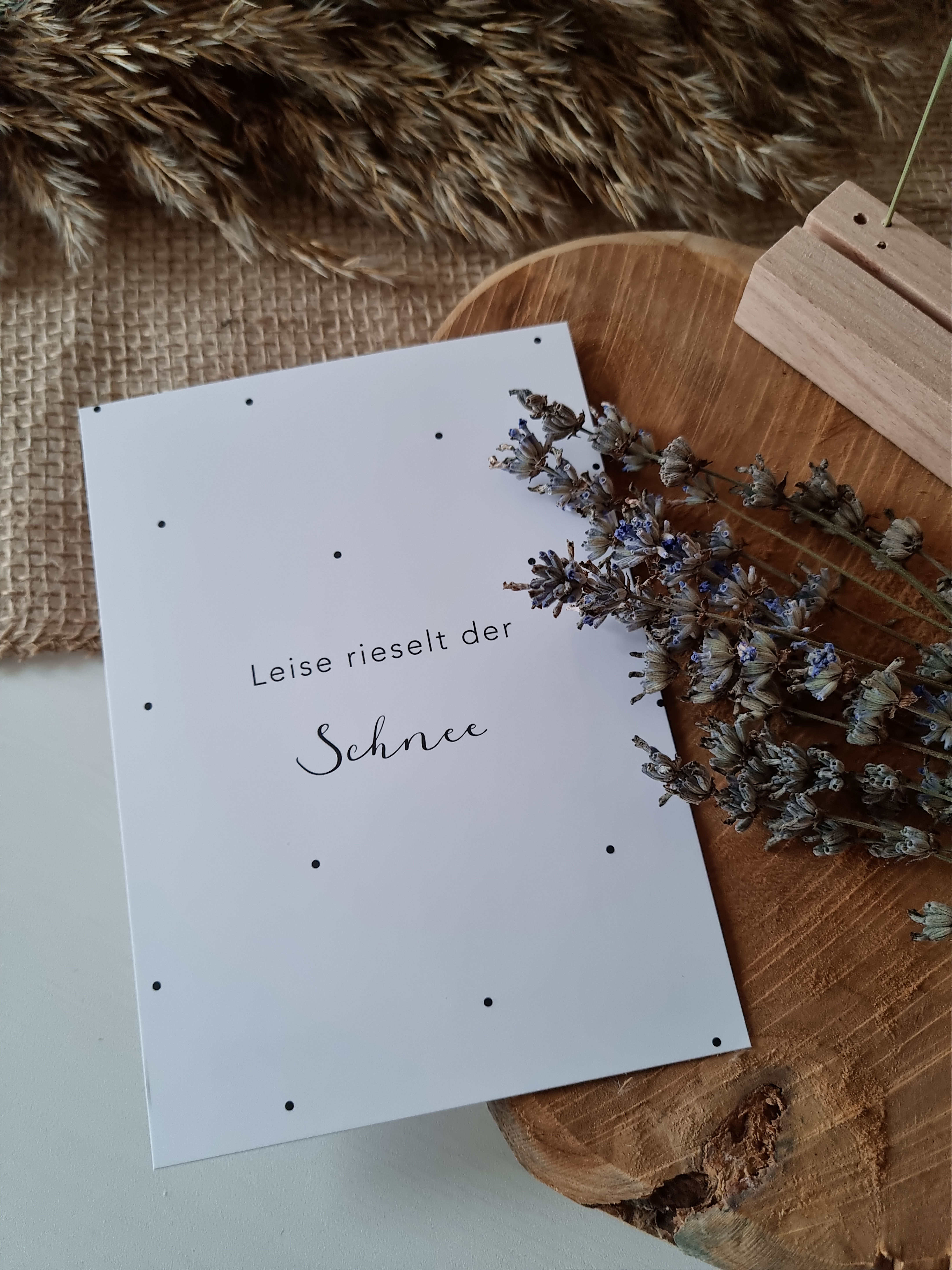 Postkarte "Leise rieselt der Schnee"