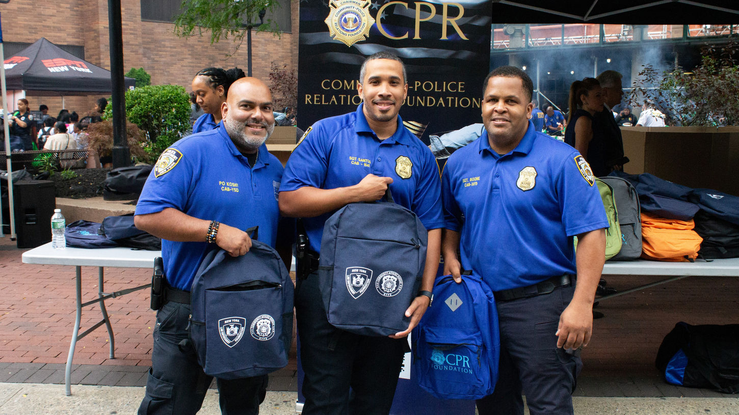 Community-Police Relations Foundation Backpack giveaway - Back to school drive CPRF Charity