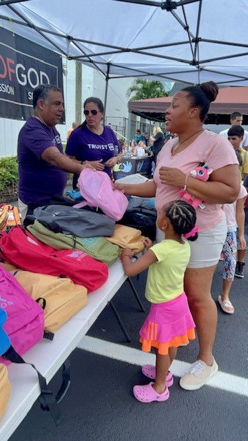 Community-Police Relations Foundation Backpack giveaway - Back to school drive CPRF Charity