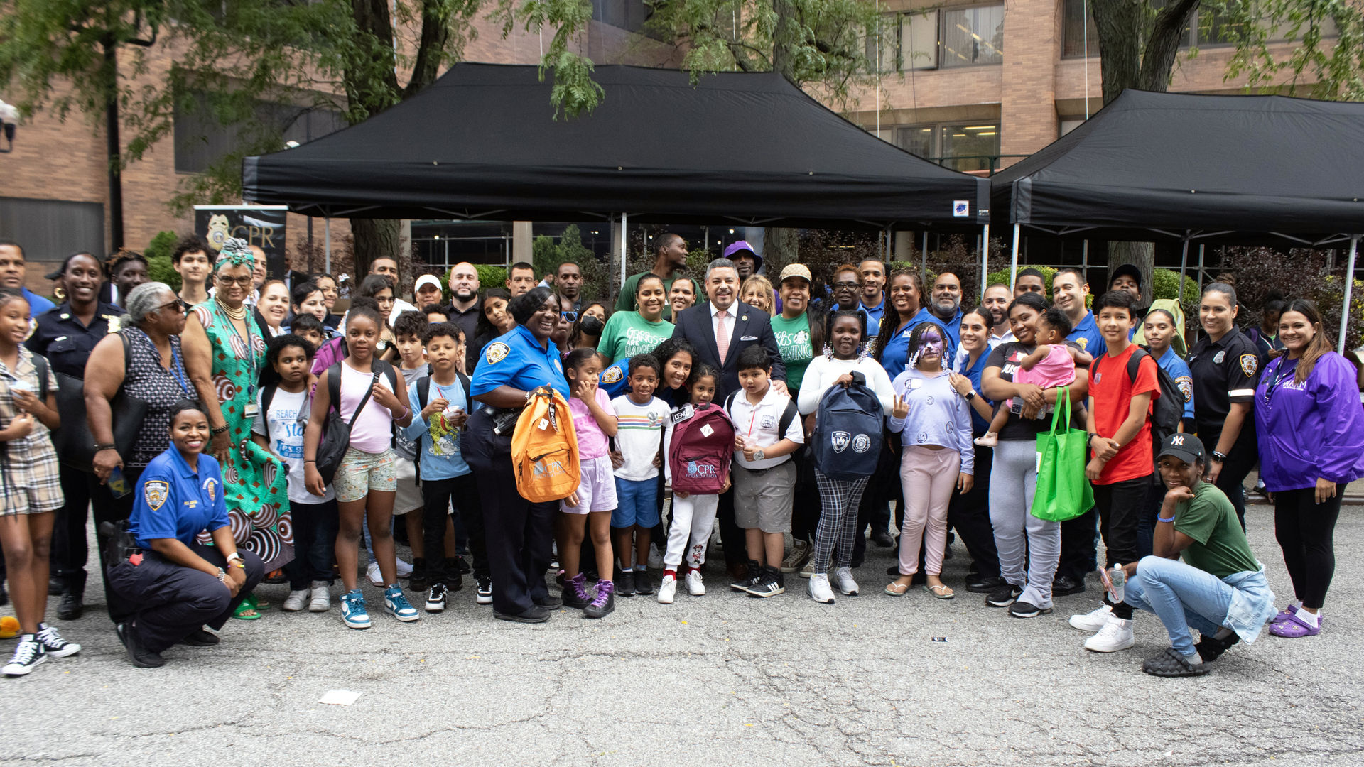 Community-Police Relations Foundation Backpack giveaway - Back to school drive CPRF Charity