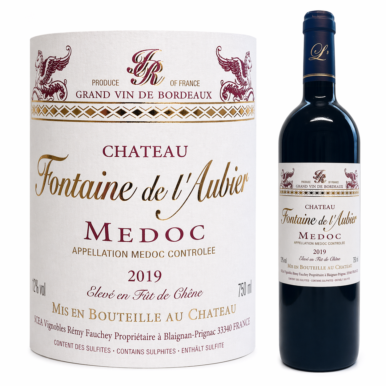 Bordeaux Medoc Chateau Fontaine de l'Aubier 2019