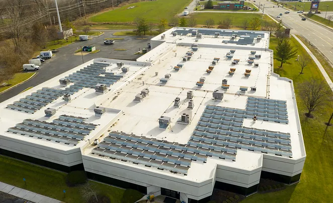 Industrial solar installation