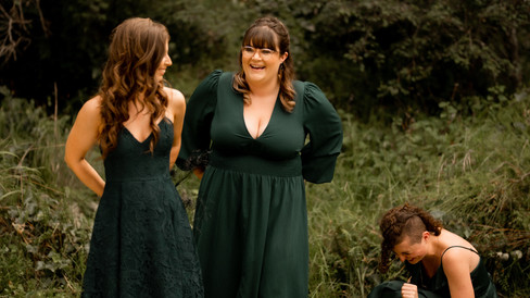 different style bridesmaid dresses at Canberra Wedding