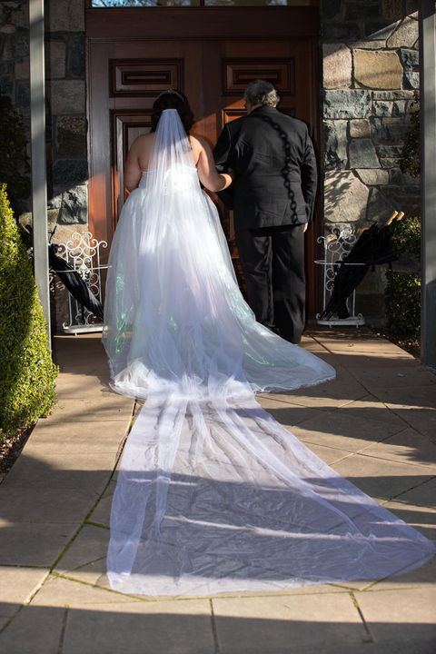 walk down the aisle at wedding with Canberra Celebrant Debbie Taylor