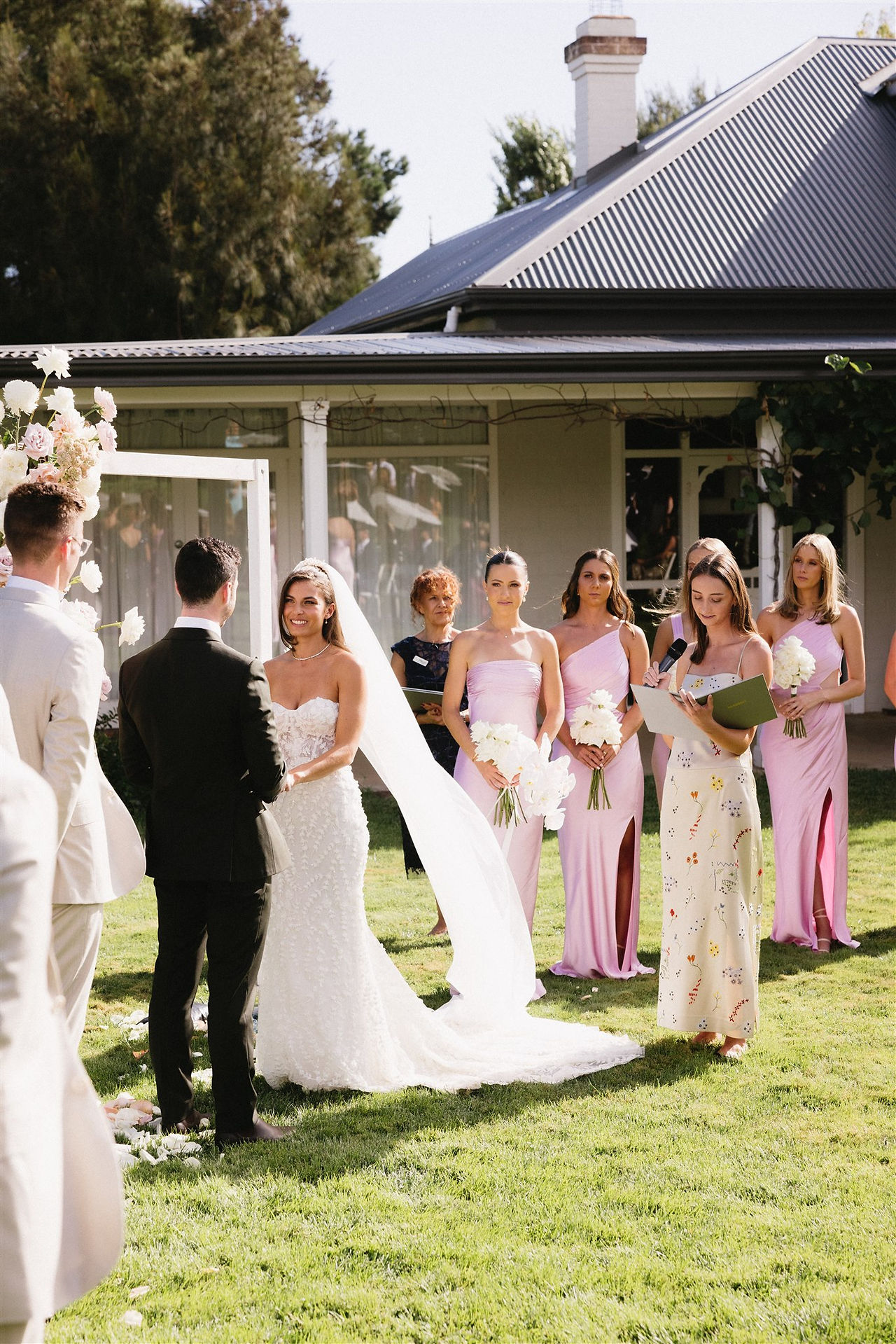 different style bridesmaid dresses at Canberra Wedding