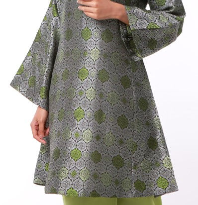 Thumbnail: Ropeah Kurung Pahang Songket LIME GREEN