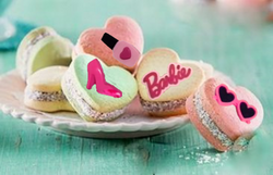 Alfajores corazón Barbie