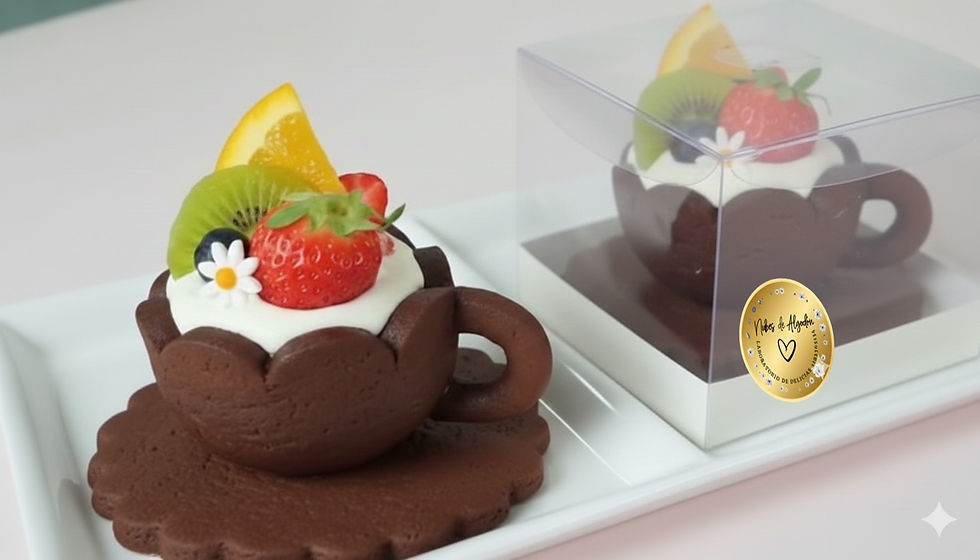 Taza de galleta y mouse