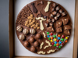 Pizza de brownie