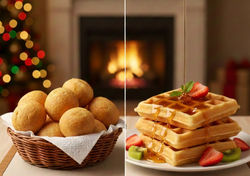 buñuelos vs waffles de buñuelo