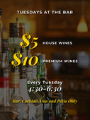 $5 and $10 Wines Every Tuesday