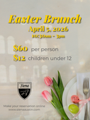 Coming up: Easter Brunch, April 5th