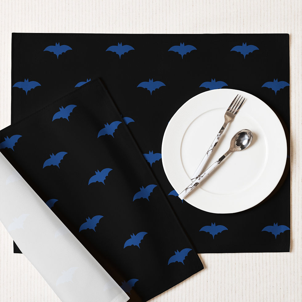 Thumbnail: Blue Bat Placemat Set