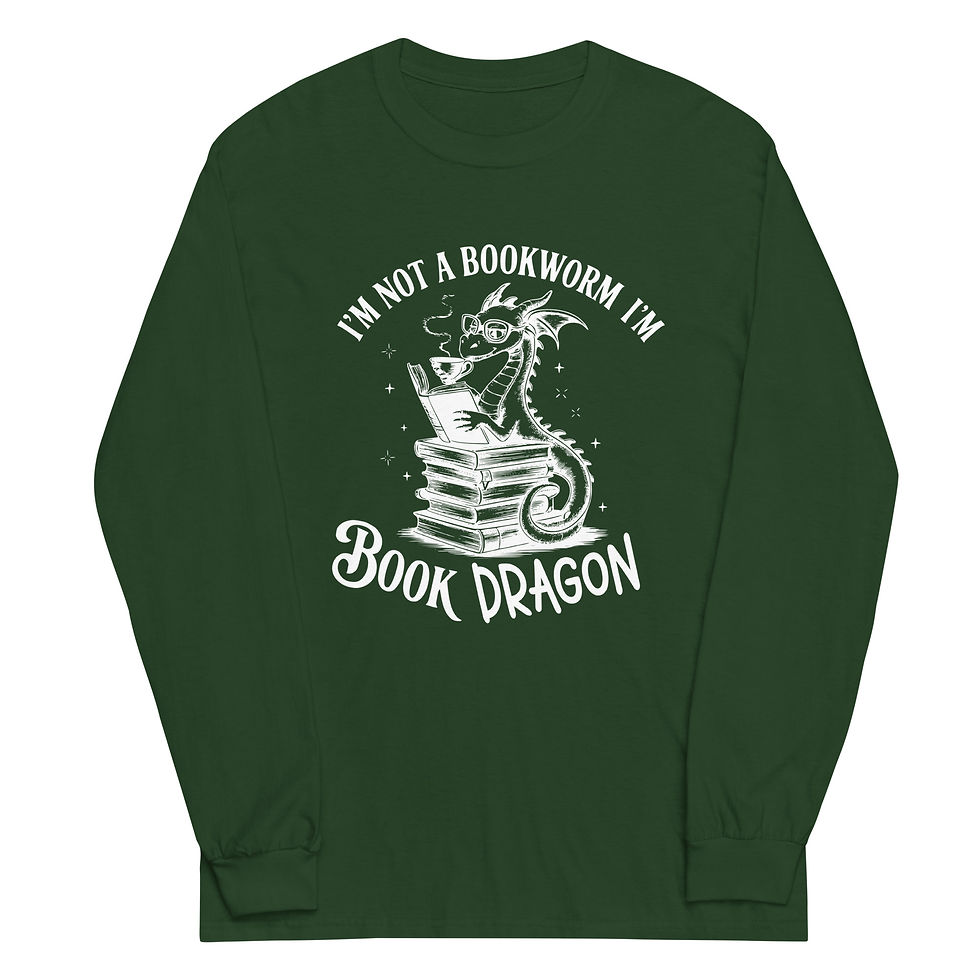 Thumbnail: Book Dragon Men’s Long Sleeve Shirt