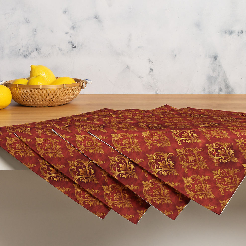 Thumbnail: Red Pattern Placemat Set