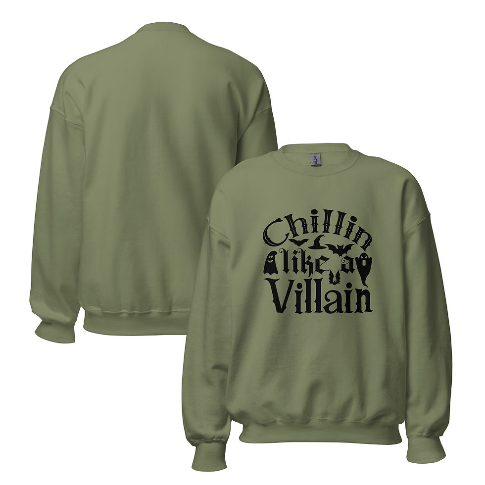 Thumbnail: Chillin Like A Villain Unisex Sweatshirt