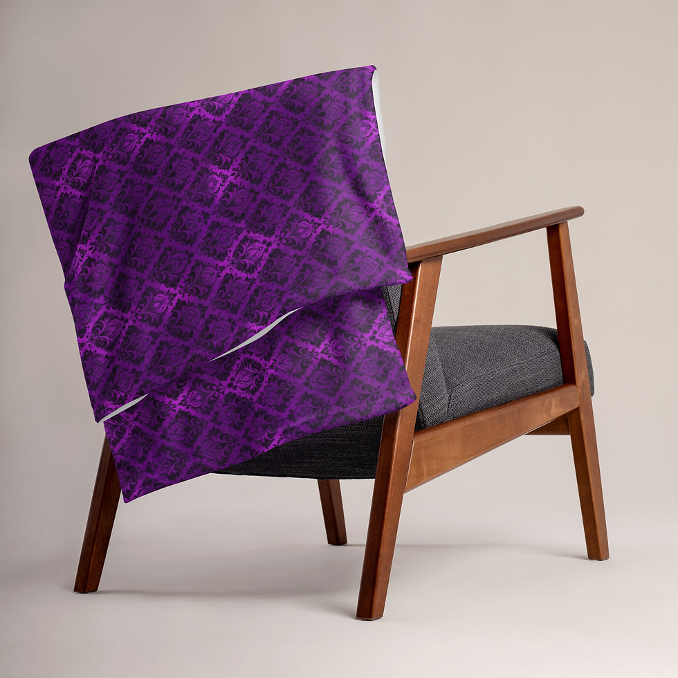 Thumbnail: Purple Pattern Throw Blanket