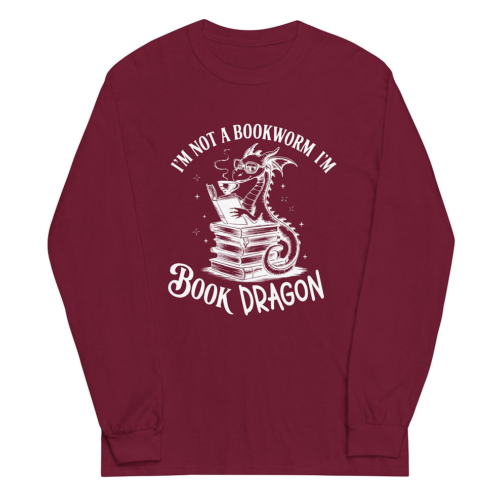 Thumbnail: Book Dragon Men’s Long Sleeve Shirt