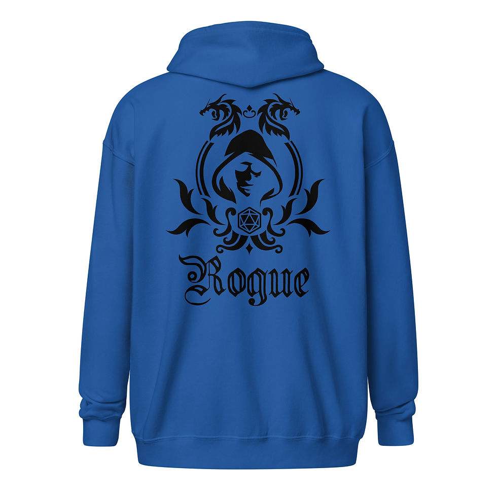 Thumbnail: Rogue Unisex heavy blend zip hoodie with dice bag detail on the front