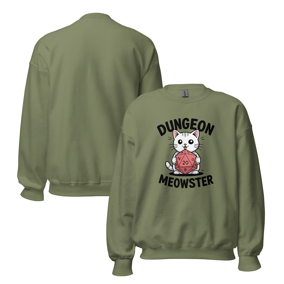 Thumbnail: Dungeon Meowster Unisex Sweatshirt