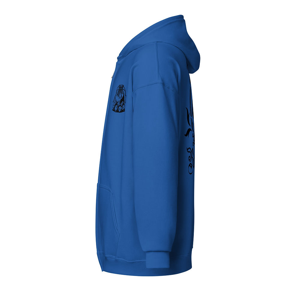 Thumbnail: Rogue Unisex heavy blend zip hoodie with dice bag detail on the front