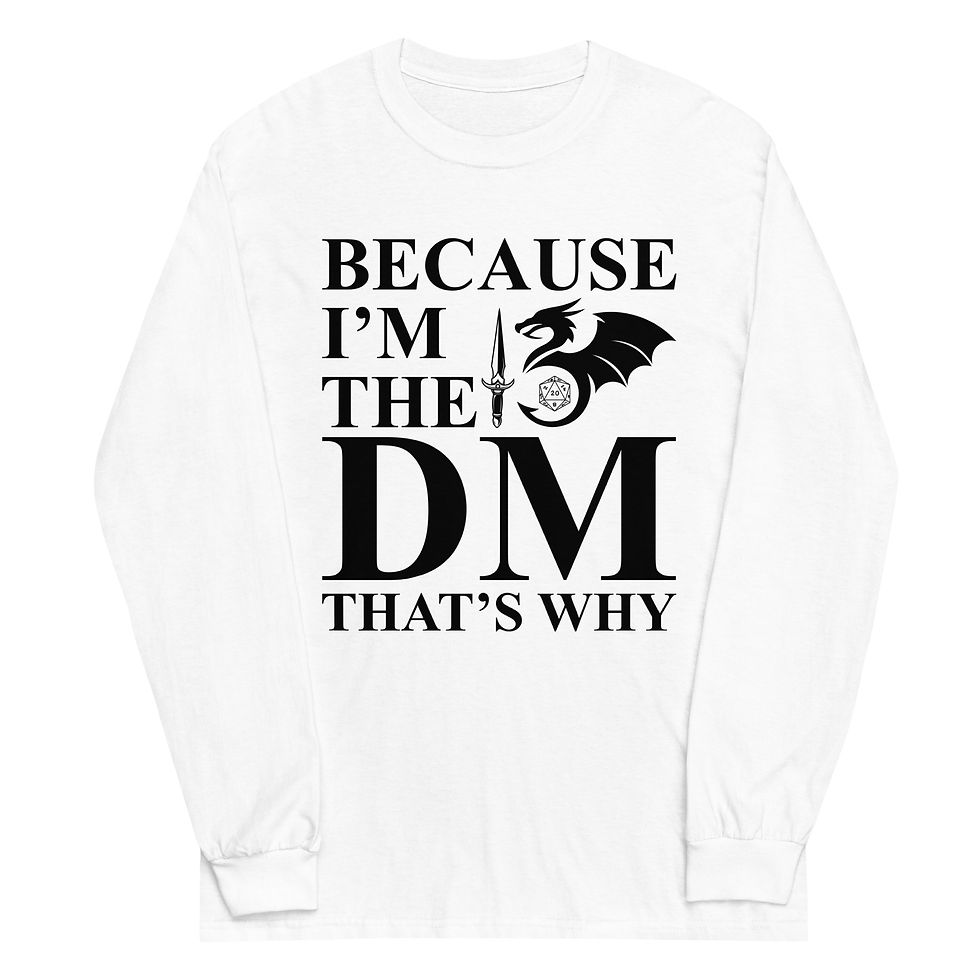 Thumbnail: Because I'm The DM Men’s Long Sleeve Shirt