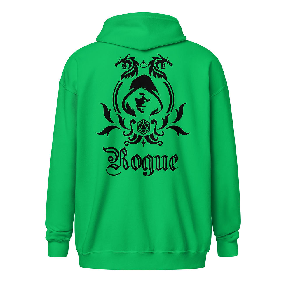 Thumbnail: Rogue Unisex heavy blend zip hoodie with dice bag detail on the front