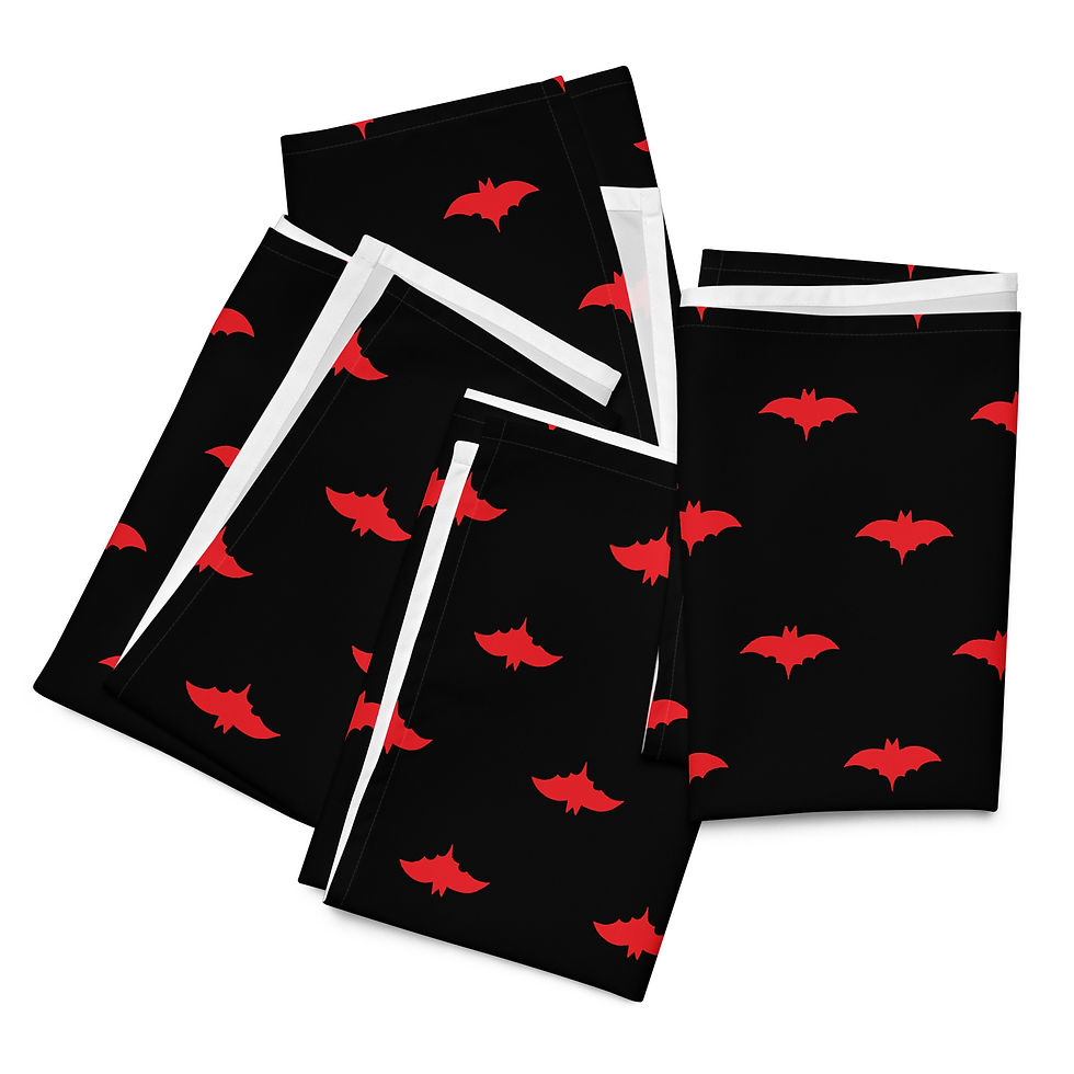 Thumbnail: Red Bat Cloth napkin set