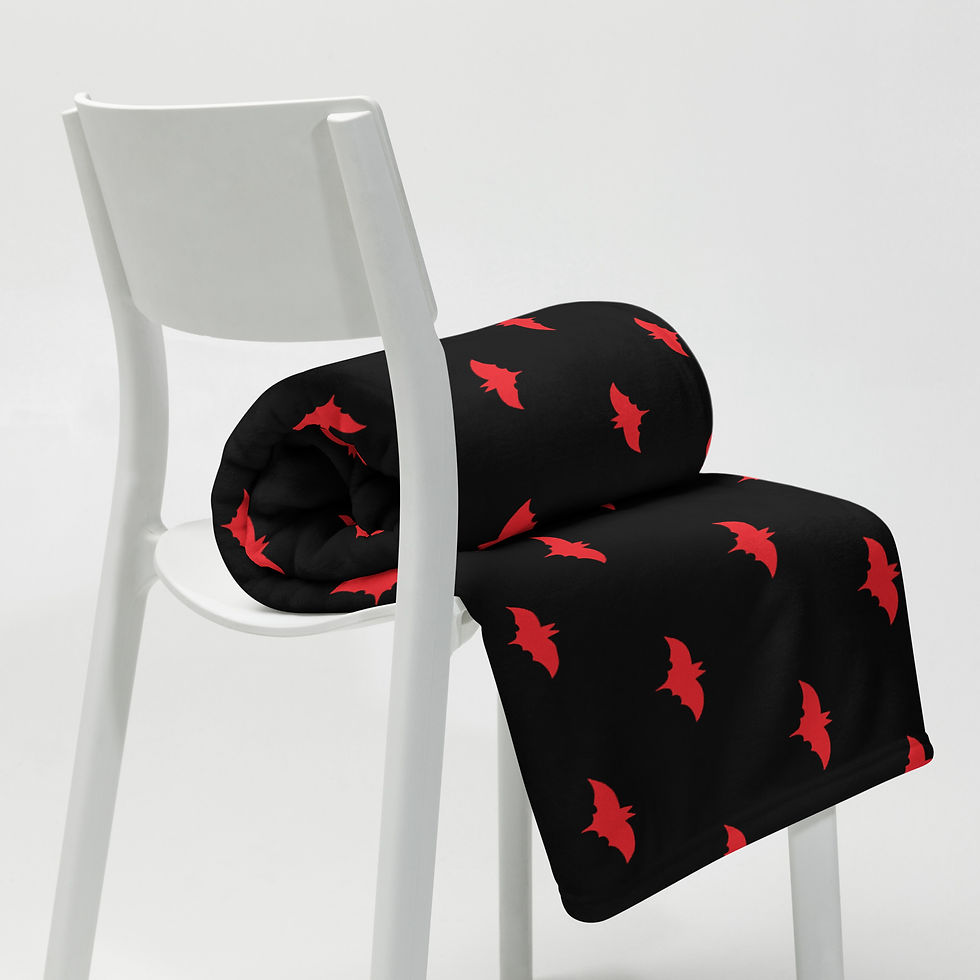 Thumbnail: Red Bats Throw Blanket