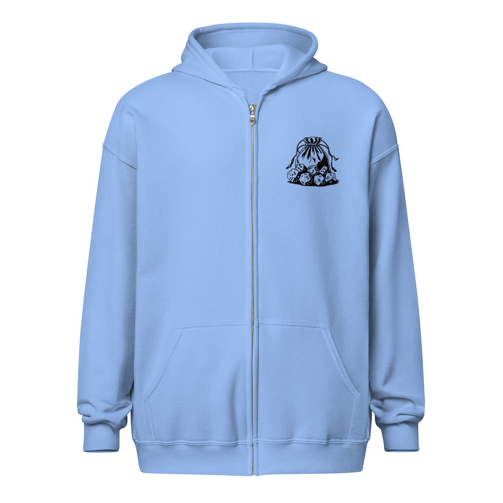 Thumbnail: Rogue Unisex heavy blend zip hoodie with dice bag detail on the front