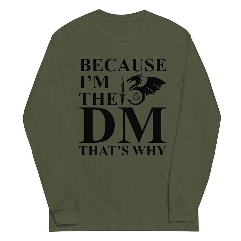 Thumbnail: Because I'm The DM Men’s Long Sleeve Shirt