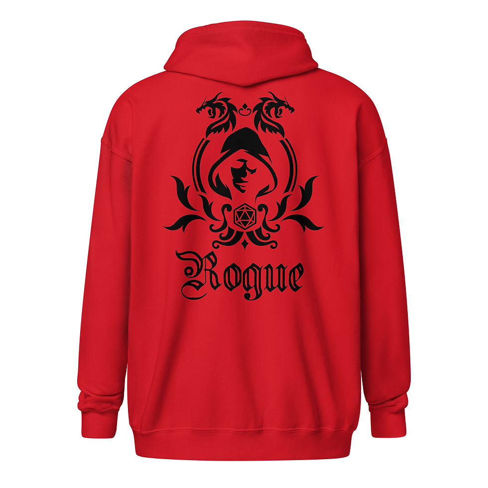 Thumbnail: Rogue Unisex heavy blend zip hoodie with dice bag detail on the front
