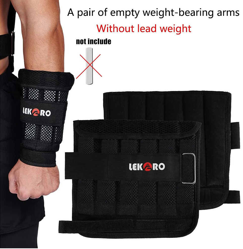 Thumbnail: FitDaily Adjustable Weighted Training Gear