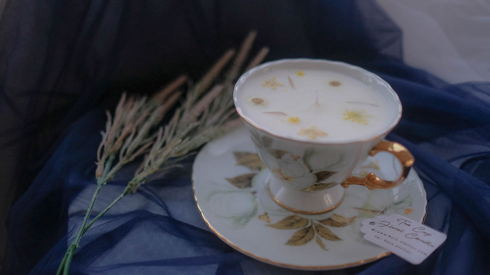 縮圖：英式茶杯蠟燭 Tea Cup Floral Candle
