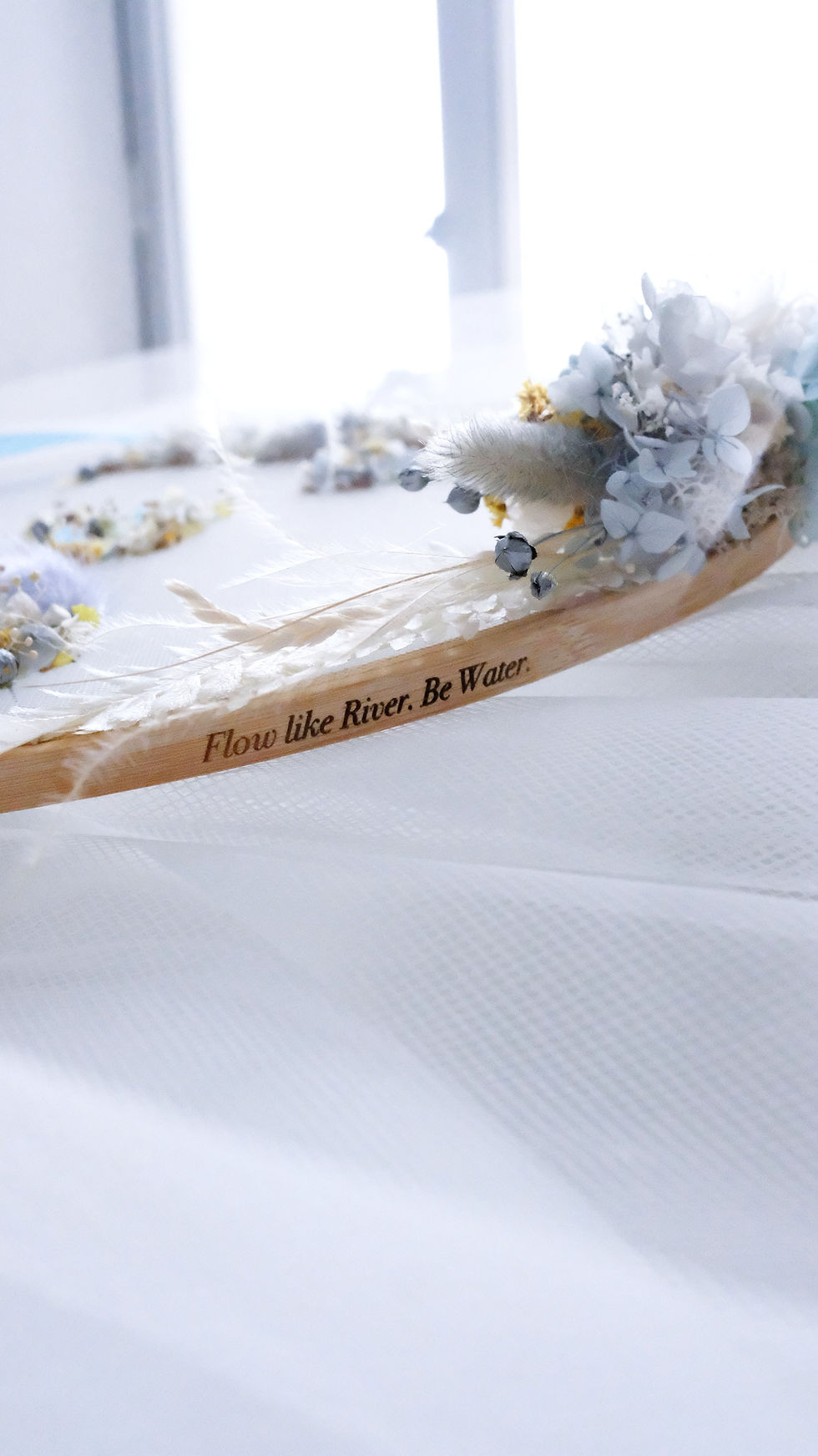 縮圖：Couple Initials Design - Botanical Embroidery Hoop